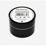 Statybinis dengiantis gelis nagų priauginimui Semilac Builder Gel Cover, Super Rose, 15 g