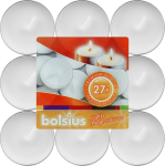 Bolsius arbatinės žvakės, 27 vnt.