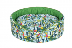 Guolis &scaron;unims Cazo Foam Bed Cotton Toucan, įvairių dydžių, žalias