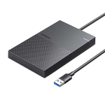 I&scaron;orinis korpusas 2.5" HDD/SSD SATA 3.0 5Gbps su USB-A laidu 0.5m, juodas, Juoda