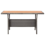 Sodo stalas, pilkas, 120x70x66 cm