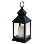 LED &scaron;viestuvas sodui/namams Lantern, Black
