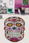 Asir vonios kilimėlis Skull, 100x200 cm, 55x55