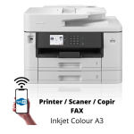 Multifunkcinis spausdintuvas 4 viename - BROTHER - Business Smart - Ra&scaron;alinis - A3 - Spalvotas - Wi-Fi - MFCJ5740DWRE1