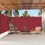I&scaron;traukiama &scaron;oninė pertvara vidaXL, 180x600 cm, raudona