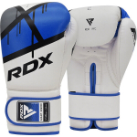 Bokso pir&scaron;tinės RDX Hook & Loop F7, baltos/mėlynos, Balta-mėlyna