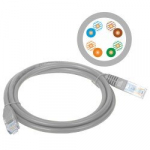 A-LAN Patchcord UTP kat 5e 3.0m szary - KKU5SZA3.0
