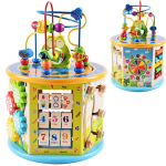 Edukacinis medinis kubas, 8in1