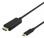 Deltaco USBC-HDMI1020-K, USB-C/HDMI, 2 m
