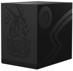 MTG Commander kaladės dėžutė Dragon Shield Double Shell - Shadow Black/Black
