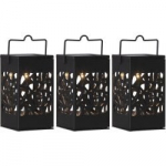 LED &scaron;viesos dekoracijos ant saulės baterijų 3 vnt. 0,07W 6x11cm