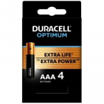 Elementai Duracell Optimum, AAA (LR03), 4vnt.