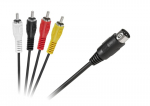 kabelis din-4 x rca 1,8 m