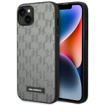 Dėklas telefonuiKARL LAGERFELD Case Saffiano Mono Metal Logo - iPhone 14 Plus, pilka
