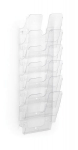 Durable pakabinamas A4 formato 6 ki&scaron;enėlių bukletų laikiklis, skaidrus