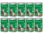 Dr. Trend Premium drėgnas kačių ėdalas su jautiena padaže, 10 x 400 g