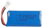 1 vnt. įkraunamų lipo akumuliatorių 3,7 V, 500 mAh, skirtų Rc kvadrikopteriams HUBSAN X4 H107L H107C H107D H107 V252 JXD 385