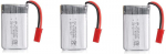 3 vnt. įkraunama lipo baterija (3,7 V 750 mAh), skirta Rc kvadrikopteriams MJX X300C X400 X800
