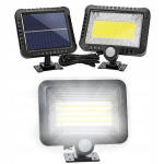 LED saulės lempa su judesio ir prieblandos jutikliu F100