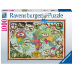 Dėlionė Ravensburger World Map, 1000 d.