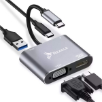 Adapteris Reagle HUB USB-C HDMI 4k VGA