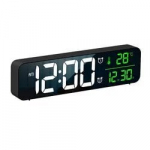 LED laikrodis su žadintuvu, temperatūra, data ir muzikos funkcija LIVMAN 8810
