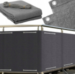 Vandeniui atsparus balkono/tvoros tinklas 100 x 500 cm PVC