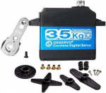 Skaitmeninis be&scaron;erdis servo variklis DS3235 PRO 7.4V 35KG