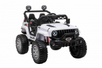 Dvivietis vaiki&scaron;kas elektromobilis Jeep Off Road 4x4, baltas