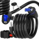 Dviračio spyna Springos BA0027, 10 mm, juoda