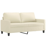 Dvivietė sofa vidaXL, smėlio spalvos