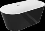 Vonia Mexen Luna, 150 x 75 cm, White/Black+Chrome