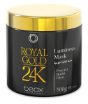 Žvilgesio suteikianti plaukų kaukė Beox Royal Gold 24k Luminous Mask, 500 ml