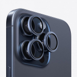 &bdquo;Evelatus&ldquo; &bdquo;Apple iPhone 15 Pro / 15 Pro Max&ldquo; kameros objektyvo apsauga, &bdquo;Armor&ldquo;, mėlyna, titano spalvos