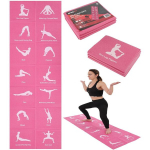 SULANKSTAMAS JOGA KILIMAS 1700X600X5MM ROŽINĖS ENERO FIT