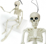 Pakabinama Helovino dekoracija Skeletas, balta