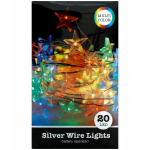 &Scaron;VENTINĖS &Scaron;VIESOS 20 LED spalvotų kalėdinių žvaigždžių Kalėdos O70