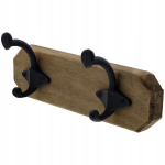 MEDINĖ SENOVINĖ Drabužių laikyklė kambariams 4 kabliukai 22 x 6,5 x 2 cm
