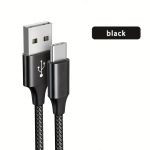 Blizgus USB-C įkrovimo laidas, Juoda