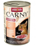 Konservai kačiukams Amimonda Carry su jautiena, ver&scaron;iena ir vi&scaron;tiena 400g.
