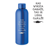 Metalinė termo gertuvė "Lieka garaže" (500ml), Tamsiai mėlyna