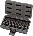 Smūginių galvučių rinkinys KS tools T30-T80, 8 vnt