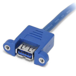 USB 3.0 montuojamas kabelis 2 prievadams - STARTECH - IDC motininės plok&scaron;tės jungtis į 2x USB A - F/F