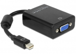 Mini DisplayPort į VGA Adapteris 1.2, Nikeliuotas, Juodas, 1920x1200px