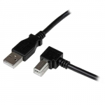 STARTECH USB 2.0 A tipo kabelis į USB B tipo kairįjį kampą, vyri&scaron;kas / vyri&scaron;kas - 2 m
