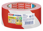 Žymėjimo ir įspėjamoji juosta tesa&reg; Signal (raudona/balta) 66m x 50mm