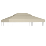 Atsarginis pavėsinės uždangalas, smėlio, 310g/m&sup2;, 3x4m