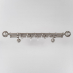 Karnizas "MODENA-LUNAS" dvigubas &Oslash;19 mm &scaron;v. mat. sidabro sp., 160 cm