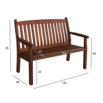 Lauko suolas Windsor 2, rudas