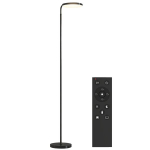 LED pastatoma lempa su magnetiniu nuotolinio valdymo pultu, lanksti ir pasukama, juoda